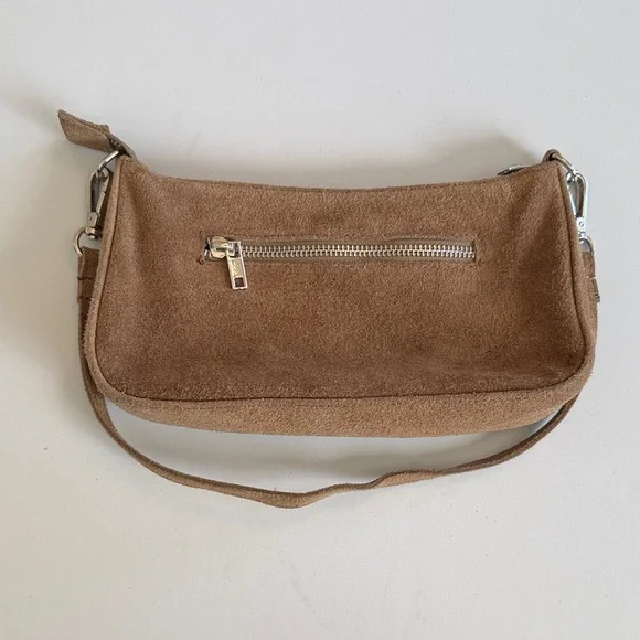 Brandy Melville Small Suede Tan Shoulder Bag - Picture 2 of 15